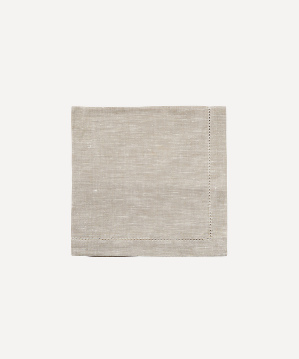 Rebecca Udall Classic hemstitch linen napkin natural 
