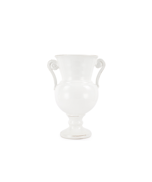 Rebecca Udall White Beatrice Urn Italian Vase, Medium