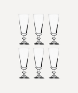 Rebecca Udall set of 6 charlotte champagne flutes glass