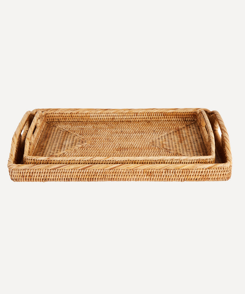 Rattan Serving Trays, Natural - Medium