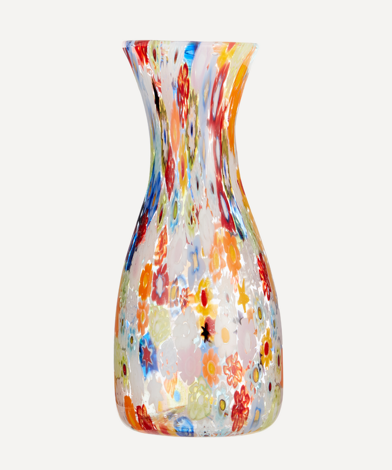 Millefiori Murano Glass Carafe