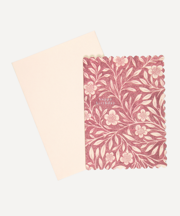Flora Birthday Card, Pink