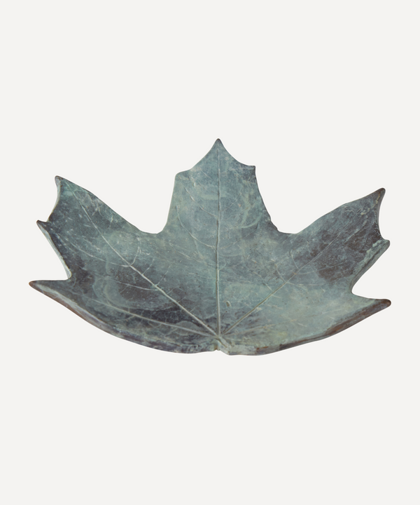 Rebecca Udall Sycamore Bronze Verdigris Leaf, Curved Shape