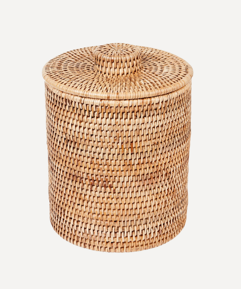 Rattan Bathroom Bin Natural REBECCA UDALL Rebecca Udall