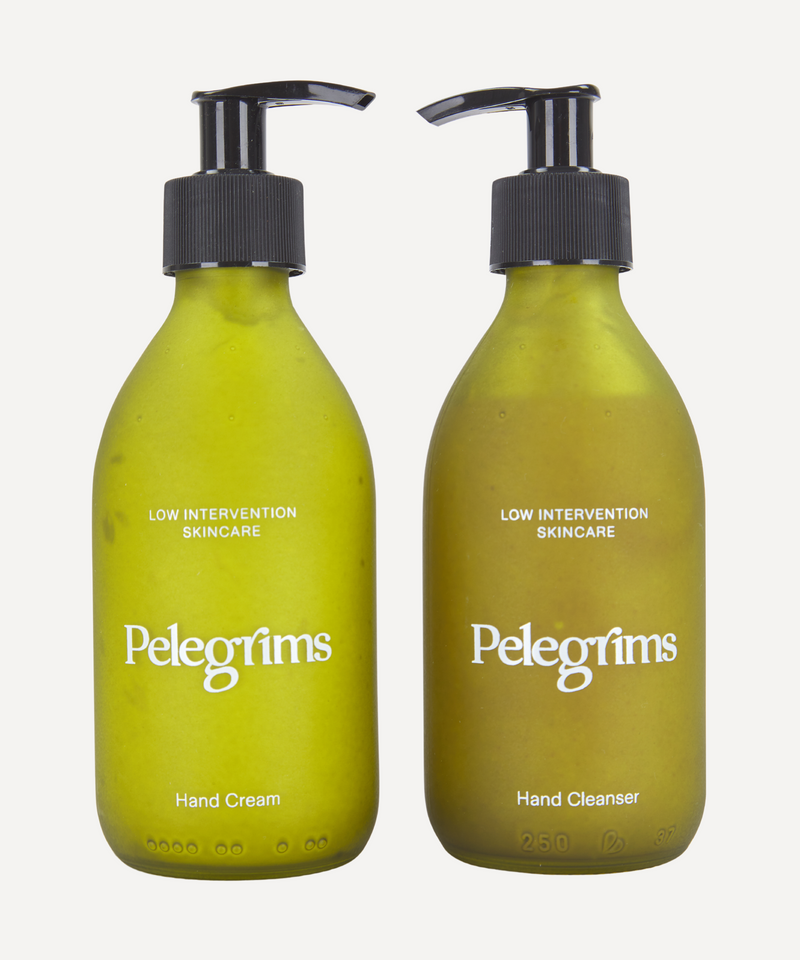 Pelegrims hand cleanser and hand cream set