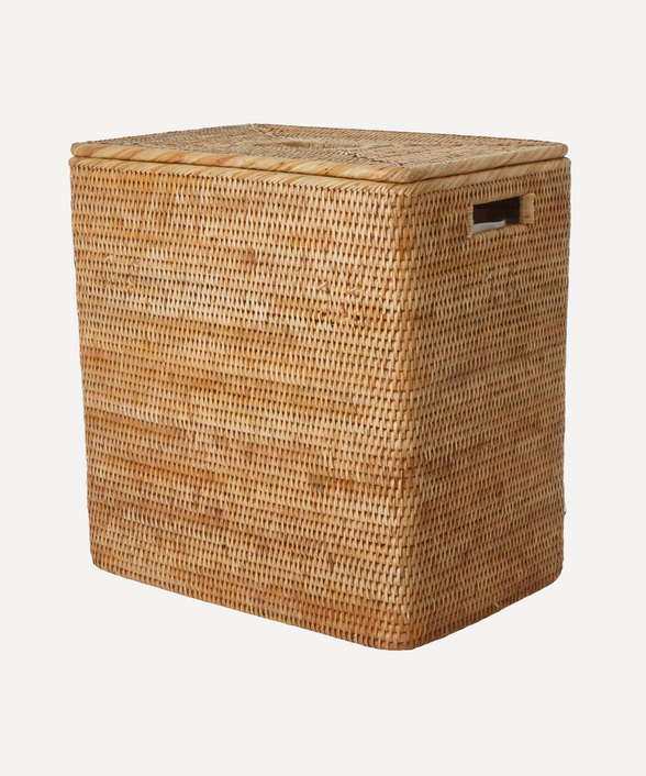 Rebecca Udall, Woven Rattan Wicker Rectangular Laundry Basket, Natural 